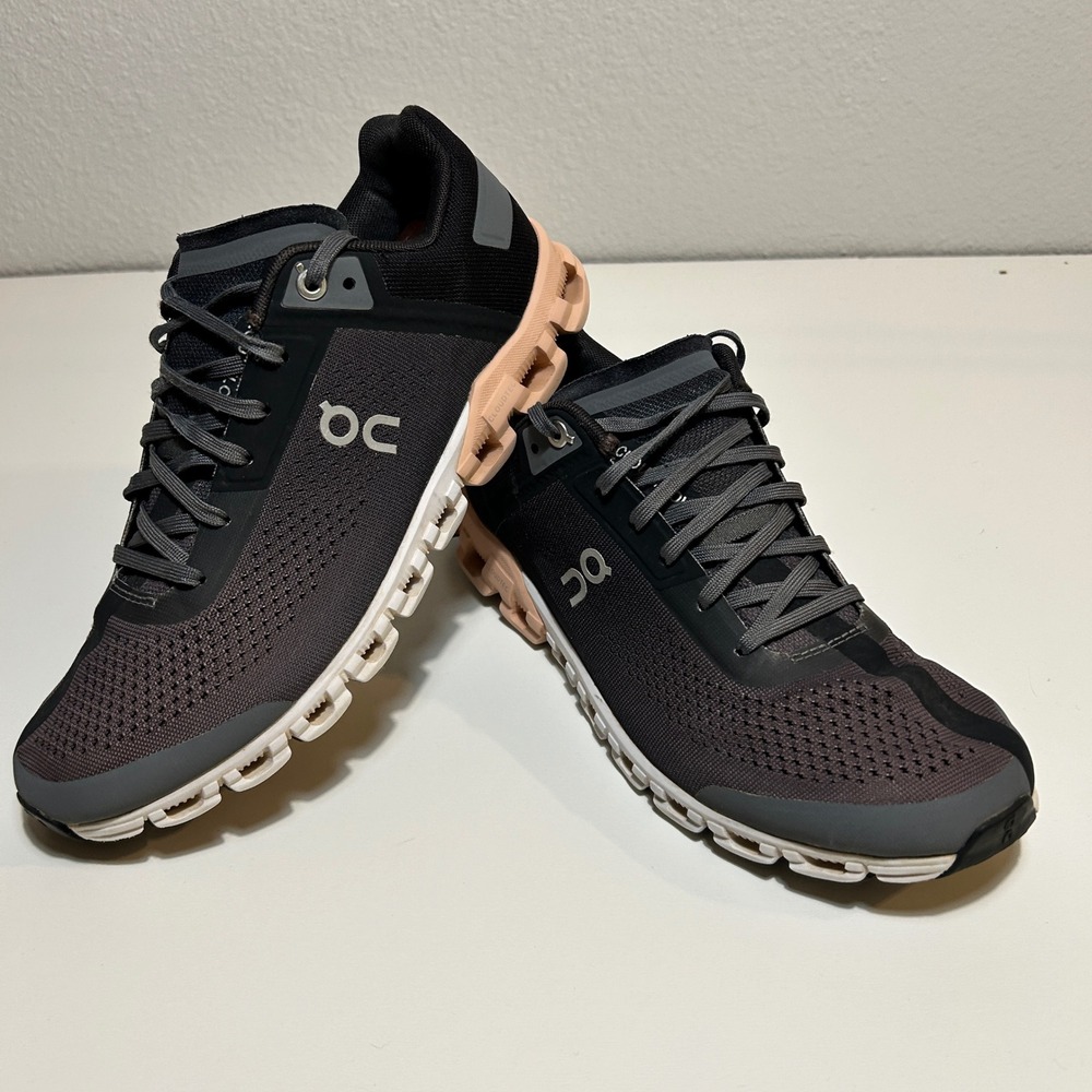 On Running Cloudswift Womens 9 Black Rock Rose Gold Sneakers 35.99234
